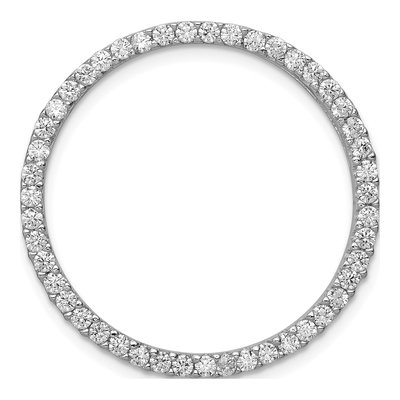 Sterling Silver CZ Slide Pendant