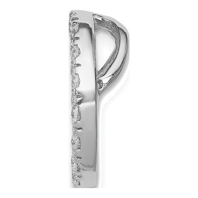 Sterling Silver CZ Slide Pendant – view 3