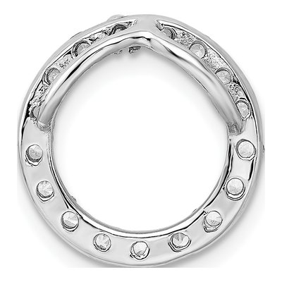 Sterling Silver CZ Slide Pendant – view 5