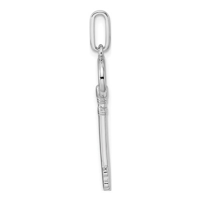 Sterling Silver Key Pendant – view 3