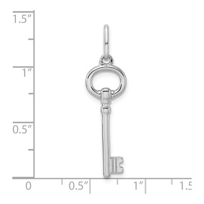 Sterling Silver Key Pendant – view 4