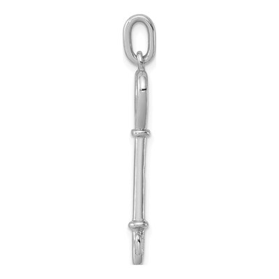 Sterling Silver Key Pendant – view 3