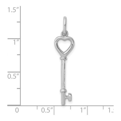 Sterling Silver Key Pendant – view 4