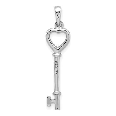 Sterling Silver Key Pendant – view 5