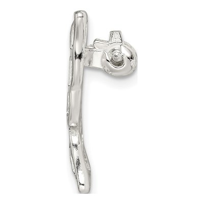 Sterling Silver Polished Butterfly Pin Brooch – view 3