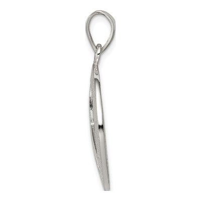 Sterling Silver Textured Peace Pendant – view 2