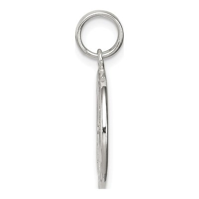 Sterling Silver Diamond-Cut Peace Symbol Charm – view 3