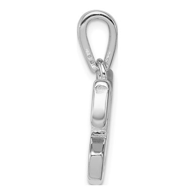 Sterling Silver Lab-Created Opal Horse Pendant – view 3