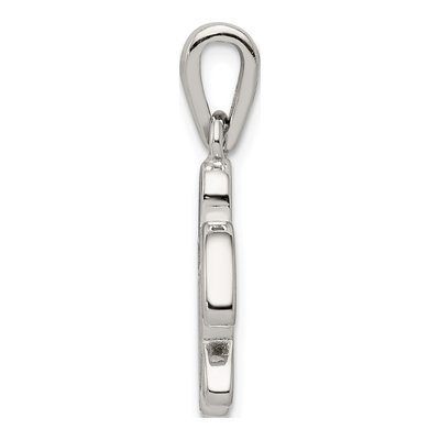 Sterling Silver Lab-Created Opal Tortoise Pendant – view 3