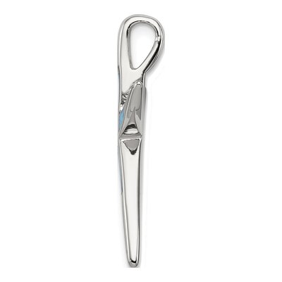 Sterling Silver Lab-Created Opal Starfish Slide Pendant – view 3