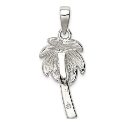 Sterling Silver Lab-Created Opal Palm Tree Pendant – view 5