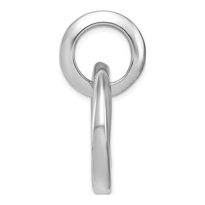 Sterling Silver Diamond Circular Pendant – view 3