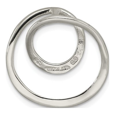 Sterling Silver Circle Slide Pendant – view 5