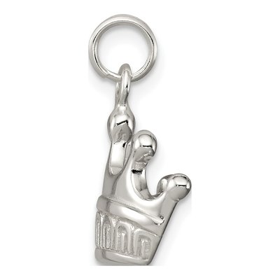 Sterling Silver Crown Pendant – view 3