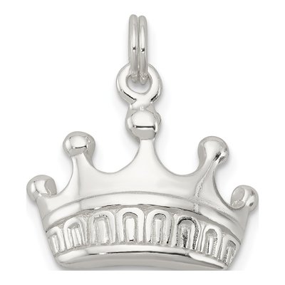 Sterling Silver Crown Pendant