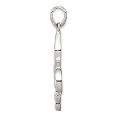 Sterling Silver Fleur de Lis Pendant – view 3