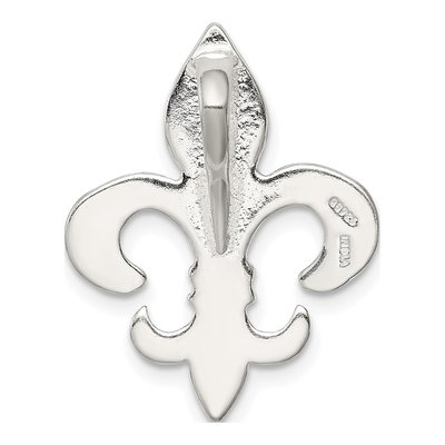 Sterling Silver Fleur de Lis Slide Pendant – view 5
