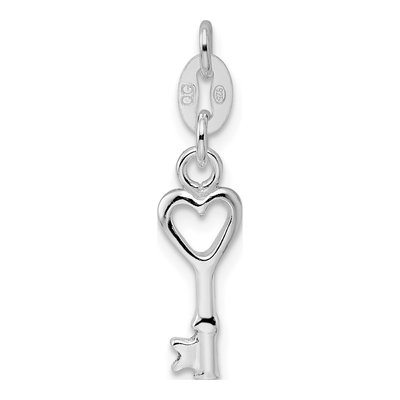 Sterling Silver Lock Key Pendant – view 5
