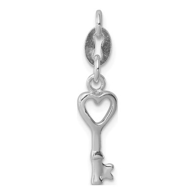 Sterling Silver Lock Key Pendant