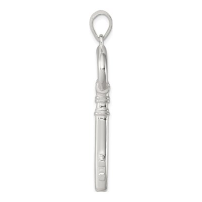 Sterling Silver Key Pendant – view 3