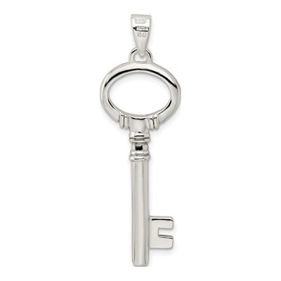 Sterling Silver Key Pendant – view 5
