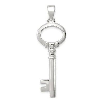 Sterling Silver Key Pendant