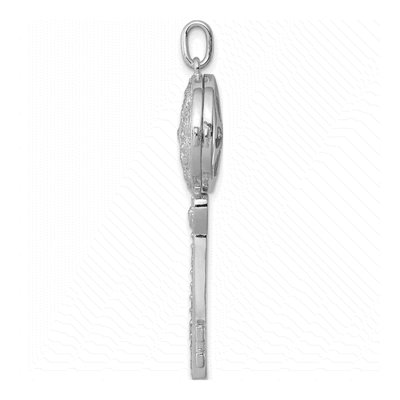 Sterling Silver CZ Filigree Key Locket – view 3