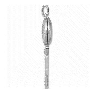 Sterling Silver CZ Filigree Key Locket – view 3