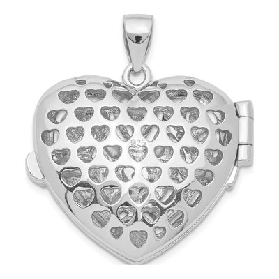 Sterling Silver CZ Heart Locket – view 5
