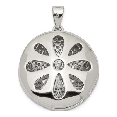 Sterling Silver CZ Flower Locket – view 5