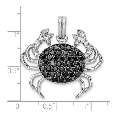 Sterling Silver CZ Crab Pendant – view 5