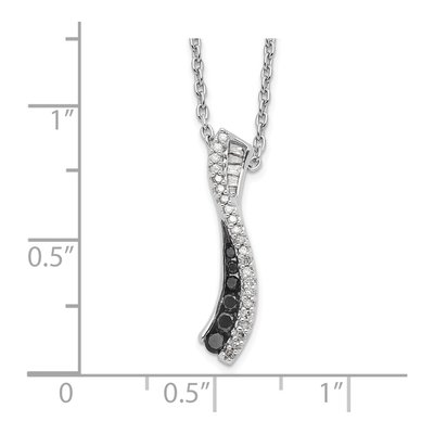 Sterling Silver 1/4 ct tw Diamond Necklace – view 4