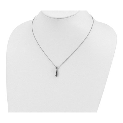 Sterling Silver 1/4 ct tw Diamond Necklace – view 6