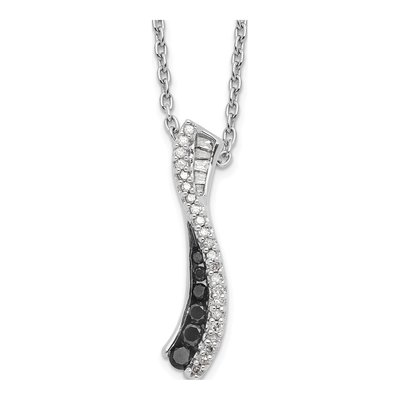 Sterling Silver 1/4 ct tw Diamond Necklace