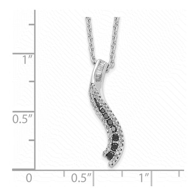 Sterling Silver 0.24 ct tw Diamond Necklace – view 5