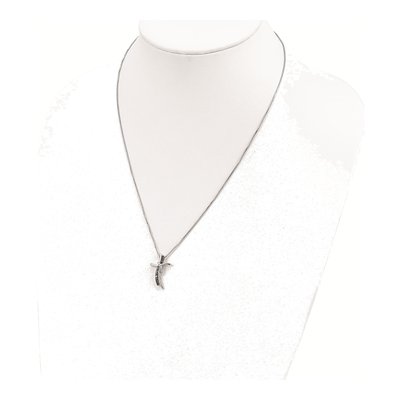 Sterling Silver 1/7 ct tw Diamond Cross Necklace – view 5