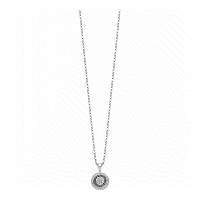 Sterling Silver 0.35 ct tw Diamond Circle Necklace – view 3