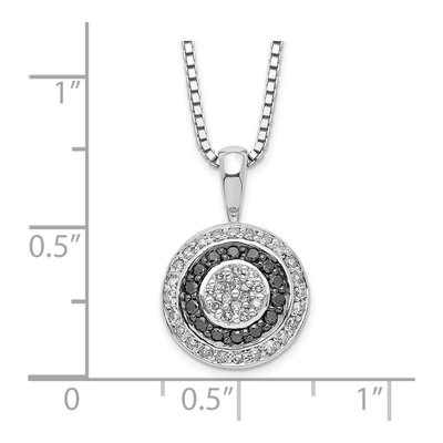 Sterling Silver 0.35 ct tw Diamond Circle Necklace – view 4