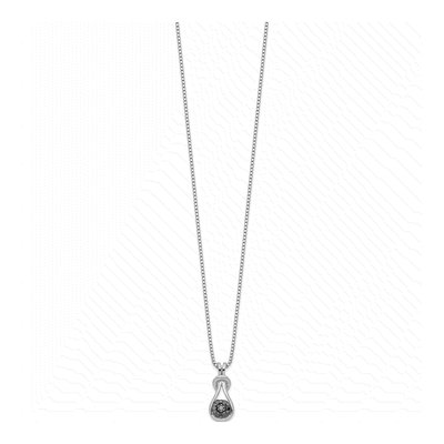 Sterling Silver 0.21 ct tw Diamond Love Knot Necklace – view 3