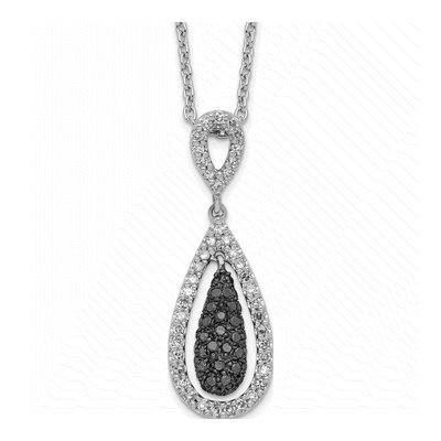 Sterling Silver 1/2 ct tw Diamond Necklace
