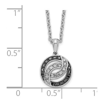 Sterling Silver 1/15 ct tw Diamond Necklace – view 4
