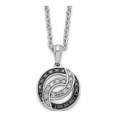 Sterling Silver 1/15 ct tw Diamond Necklace