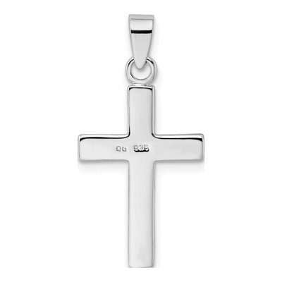 Sterling Silver Crystal Cross Pendant – view 5