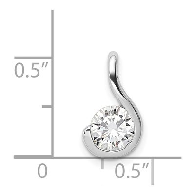 Sterling Silver CZ Pendant – view 4