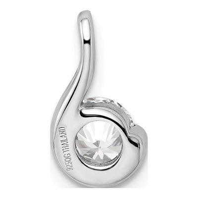 Sterling Silver CZ Pendant – view 5