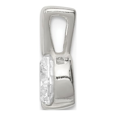 Sterling Silver CZ Slide Pendant – view 3