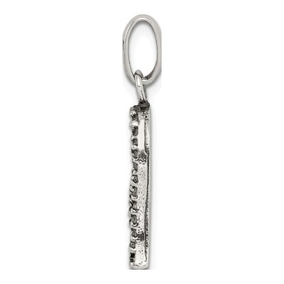 Sterling Silver CZ Heart Pendant – view 3