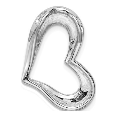 Sterling Silver Lab-Created Opal Heart Pendant – view 5