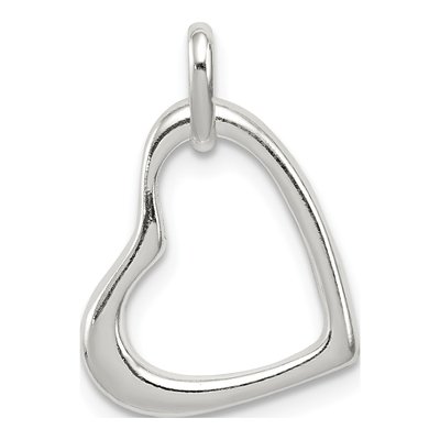 Sterling Silver Open Heart Pendant