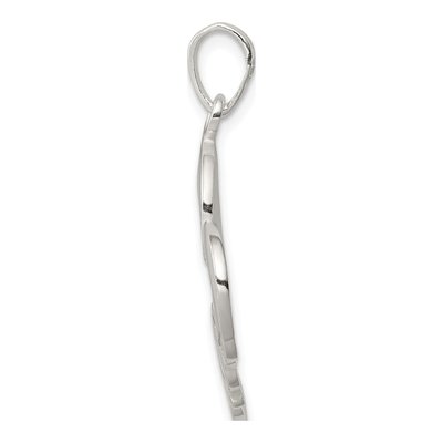 Sterling Silver Love Heart Pendant – view 3